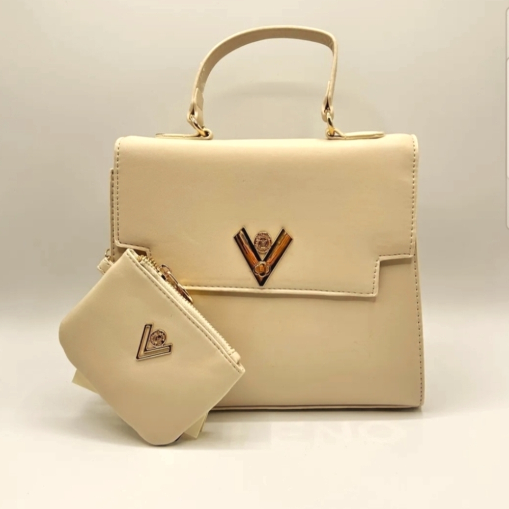 Valentino Orlandi Cream Satchel Set - Picture 2 of 3